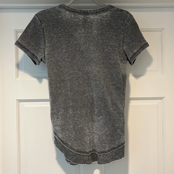 scoop washed waffle tee - Picture 2 of 3